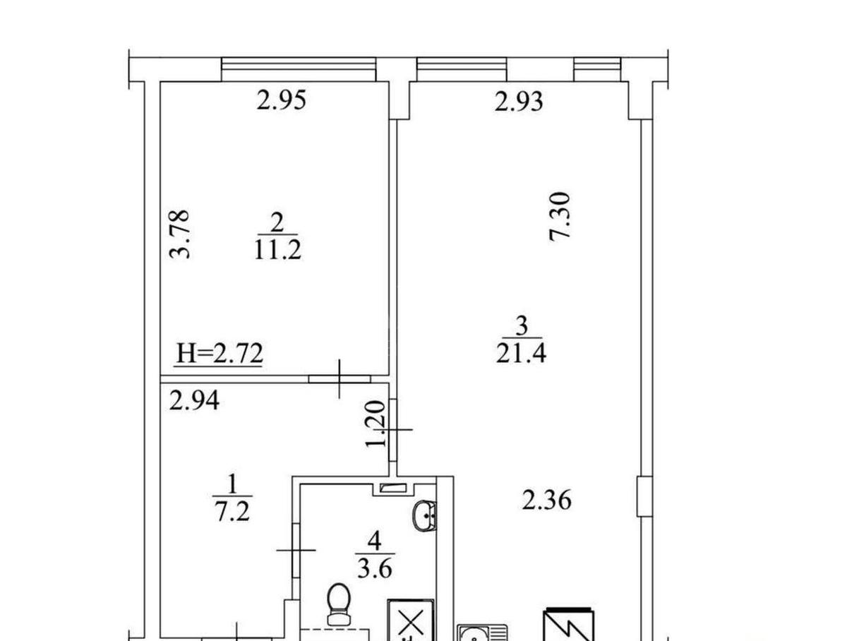 1k apartment vul. Regeneratorna 45