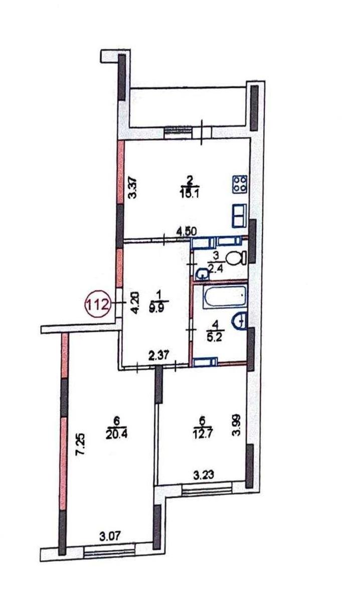 2k apartment vul. Radchenka Petra 273