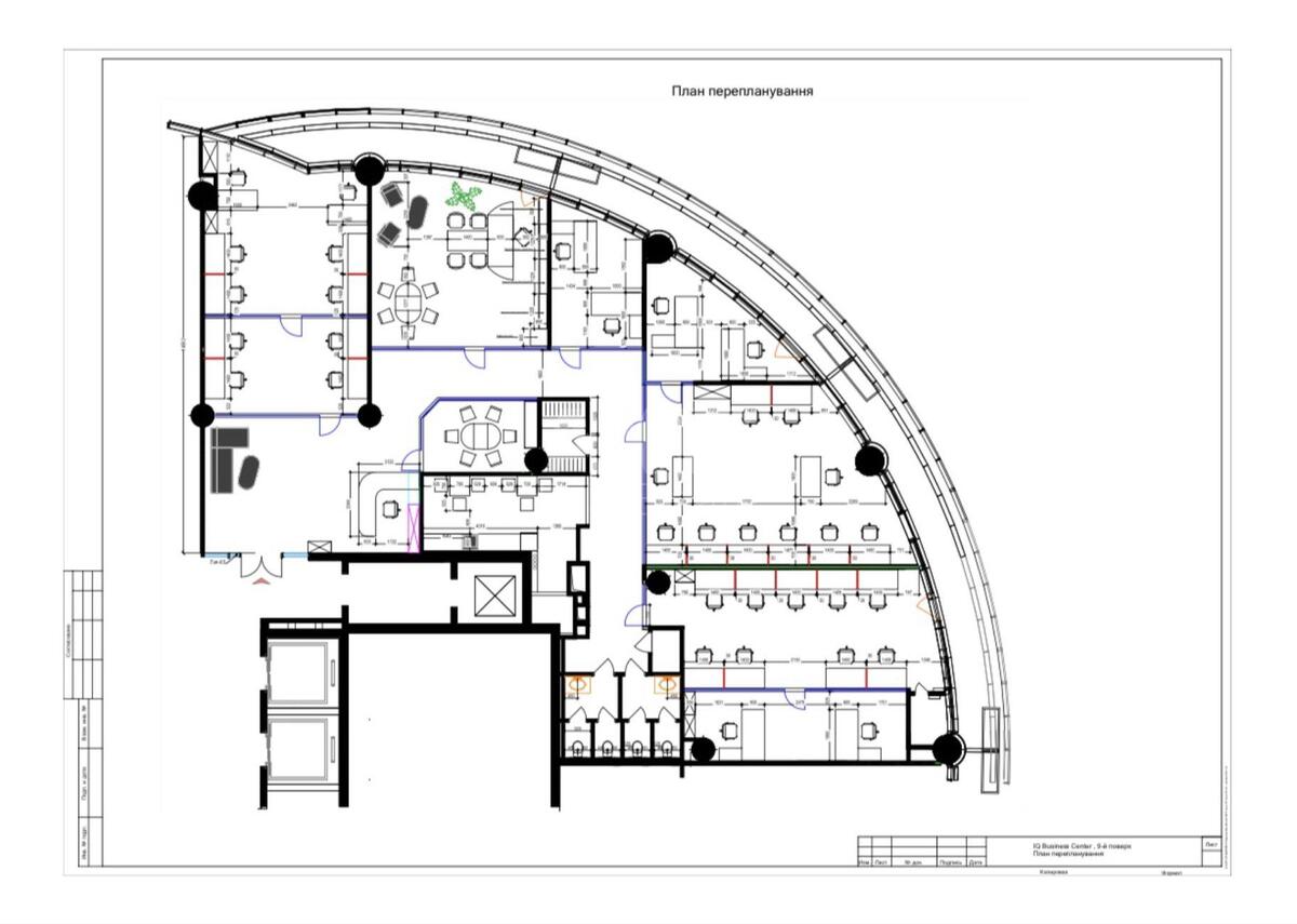 Office vul. Strutyns'kogo Sergija 13/15, 372m210