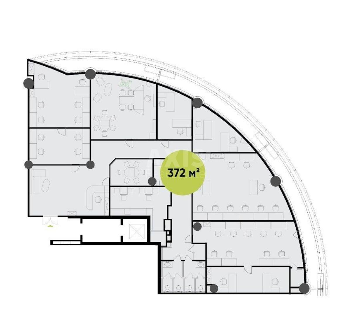 Office vul. Strutyns'kogo Sergija 13/15, 372m211