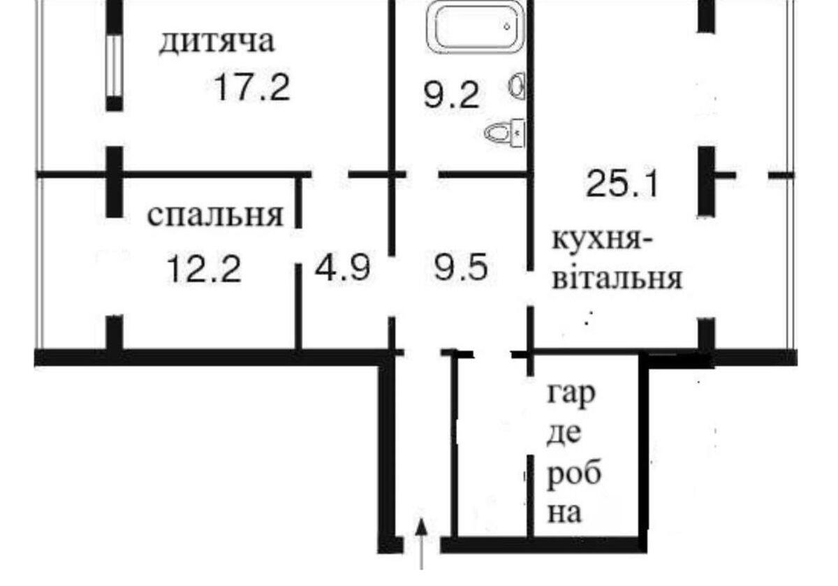 2k apartment vul. Lebedjeva-Kumacha 12592198