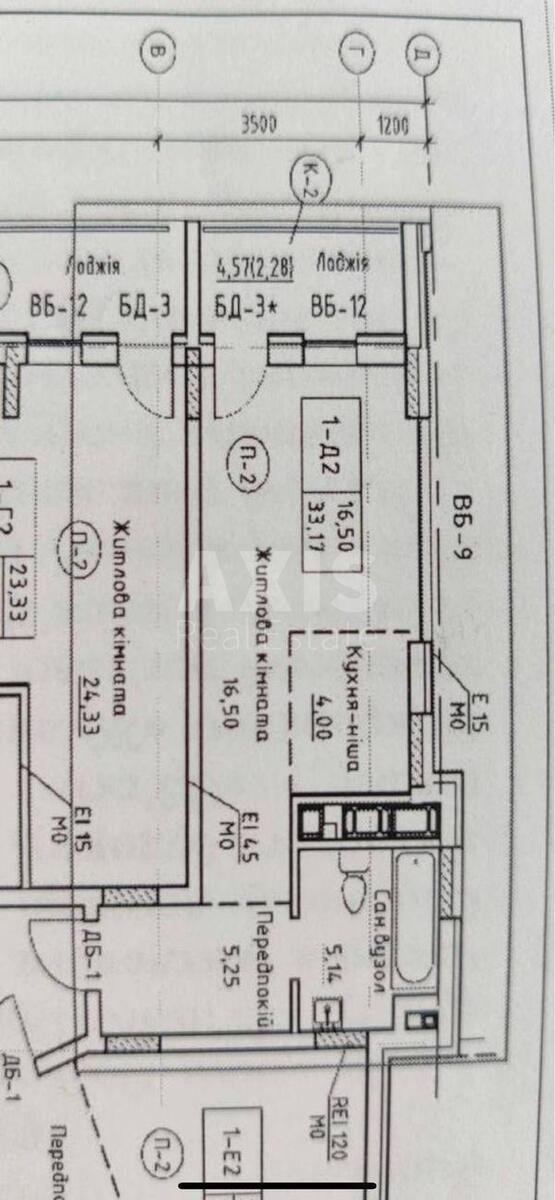 1k apartment vul. Sergija Kolosa 2Є5894816
