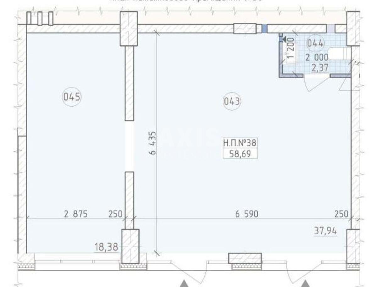 Office vul. Myhajla Maksymovycha 24, 60m25