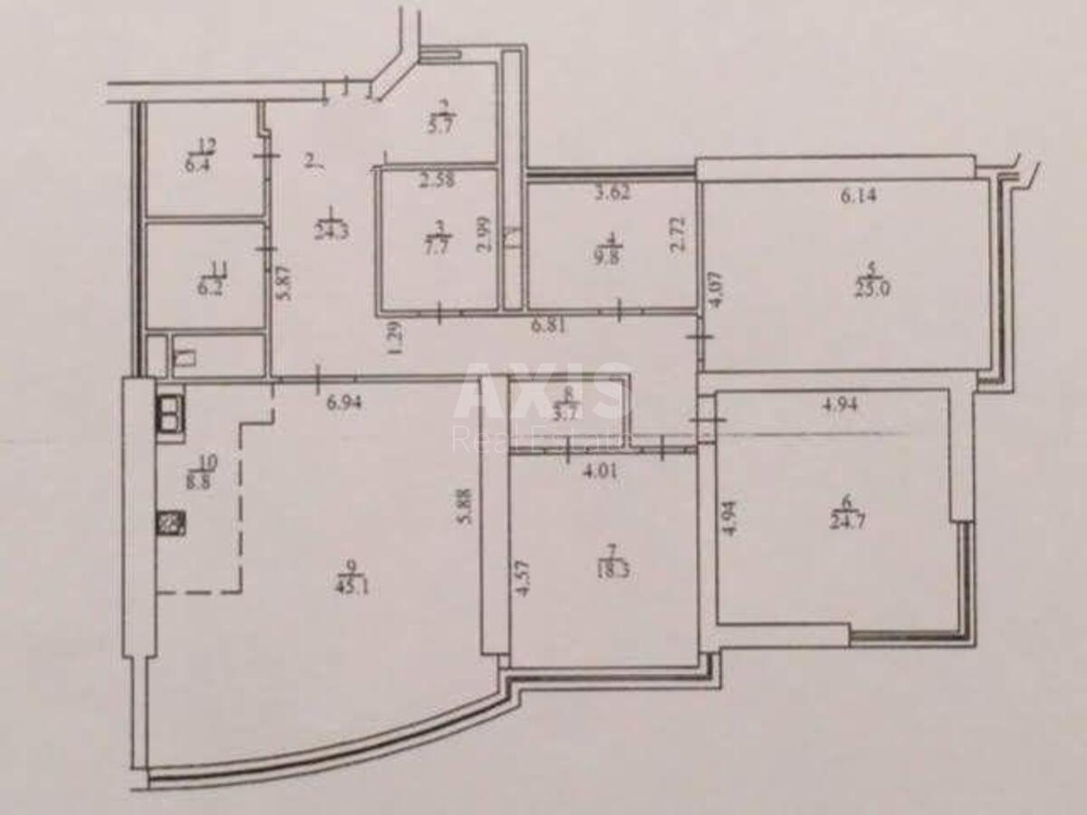 Office uzv. Klovs'kyj 7, 185m25879110