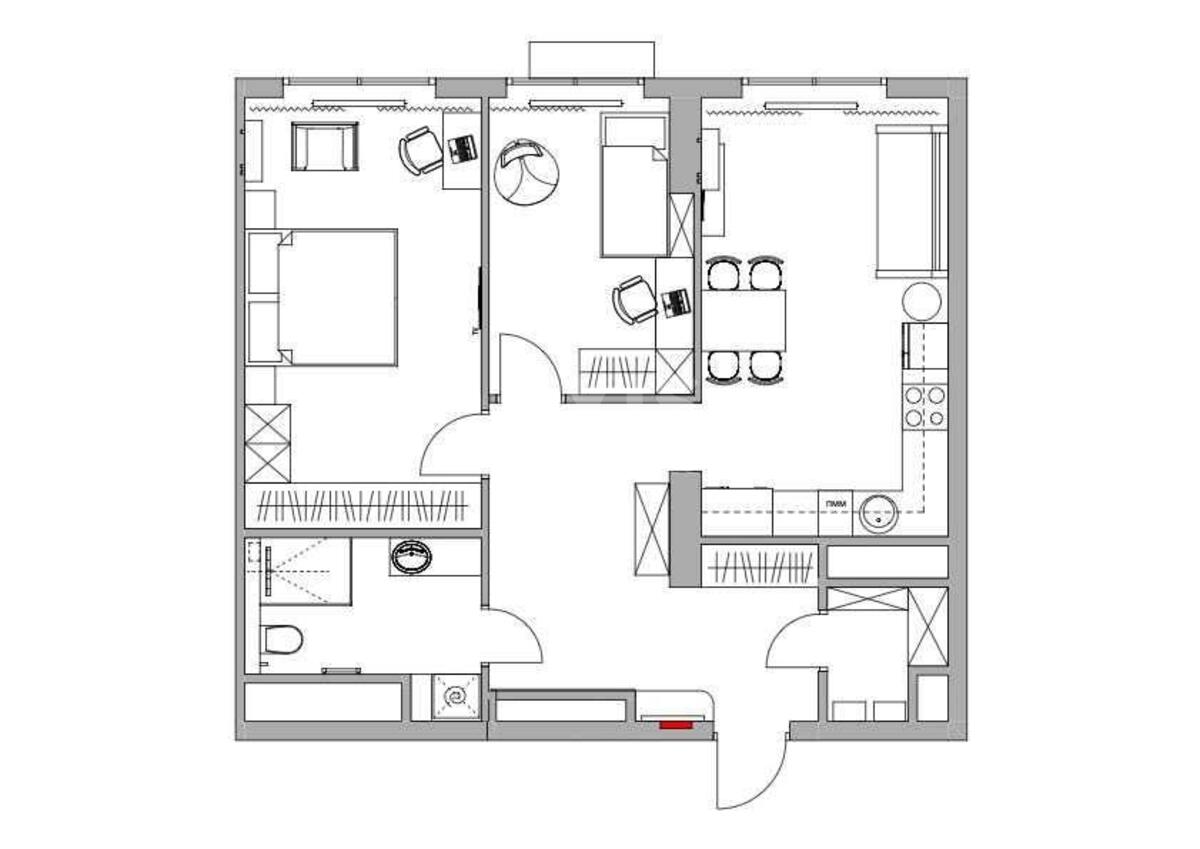 2k apartment vul. Zabolotnogo Akademika 11