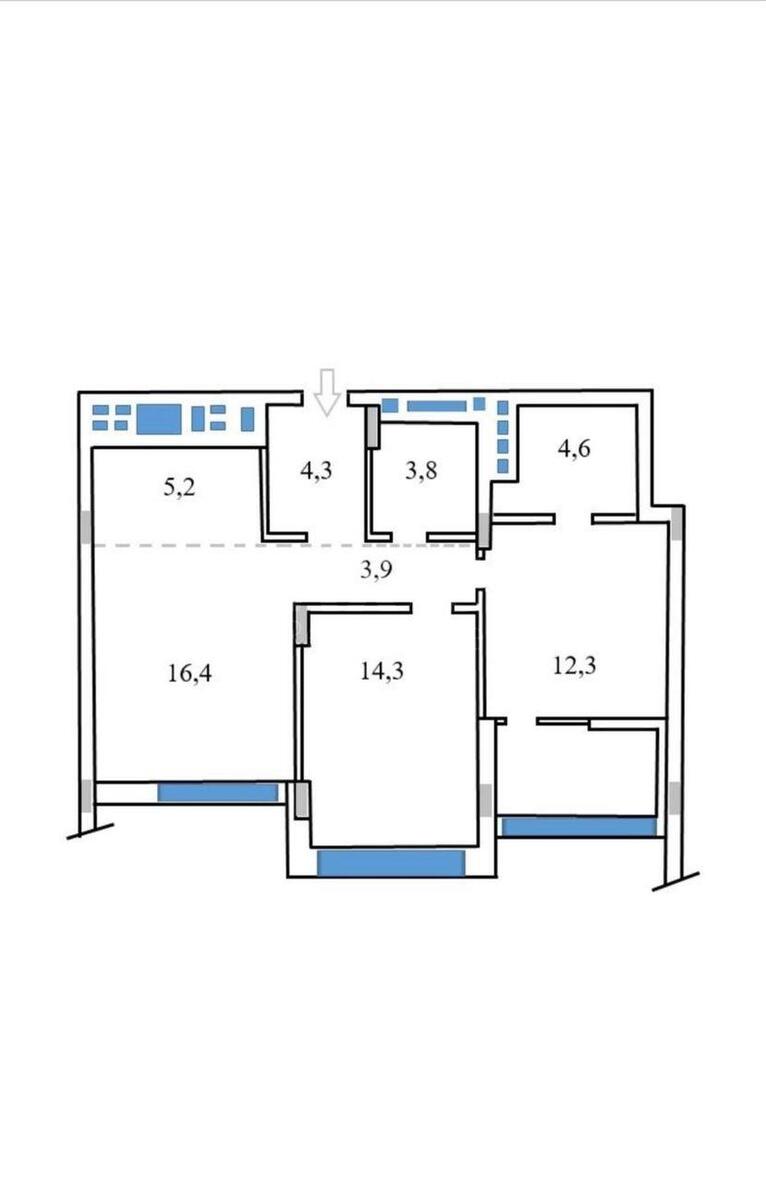 2k apartment vul. Hohlovyh Sim'i' 84