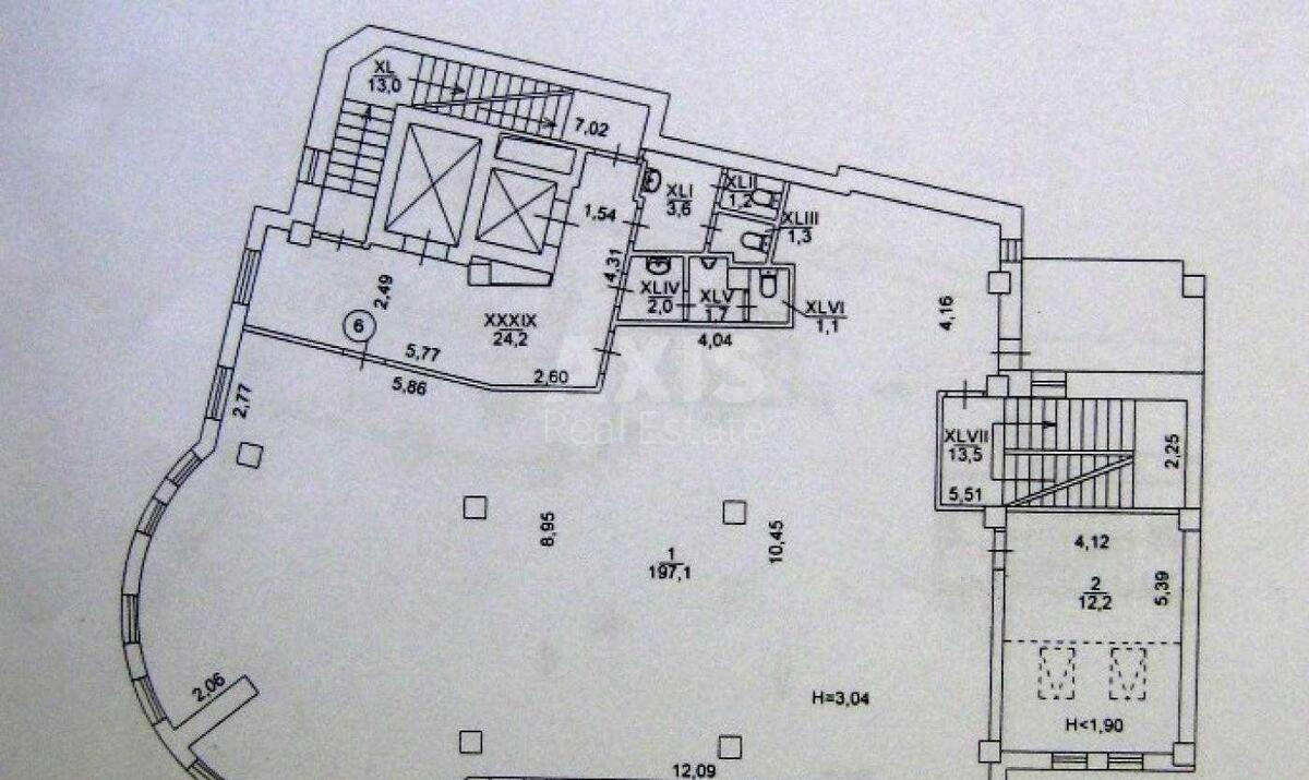 Office vul. Saksagans'kogo 40/85, 256m26