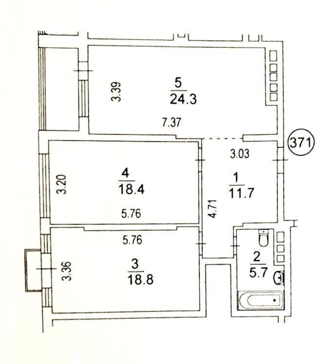 2k apartment pr-t Berestejskij 5Б6112510