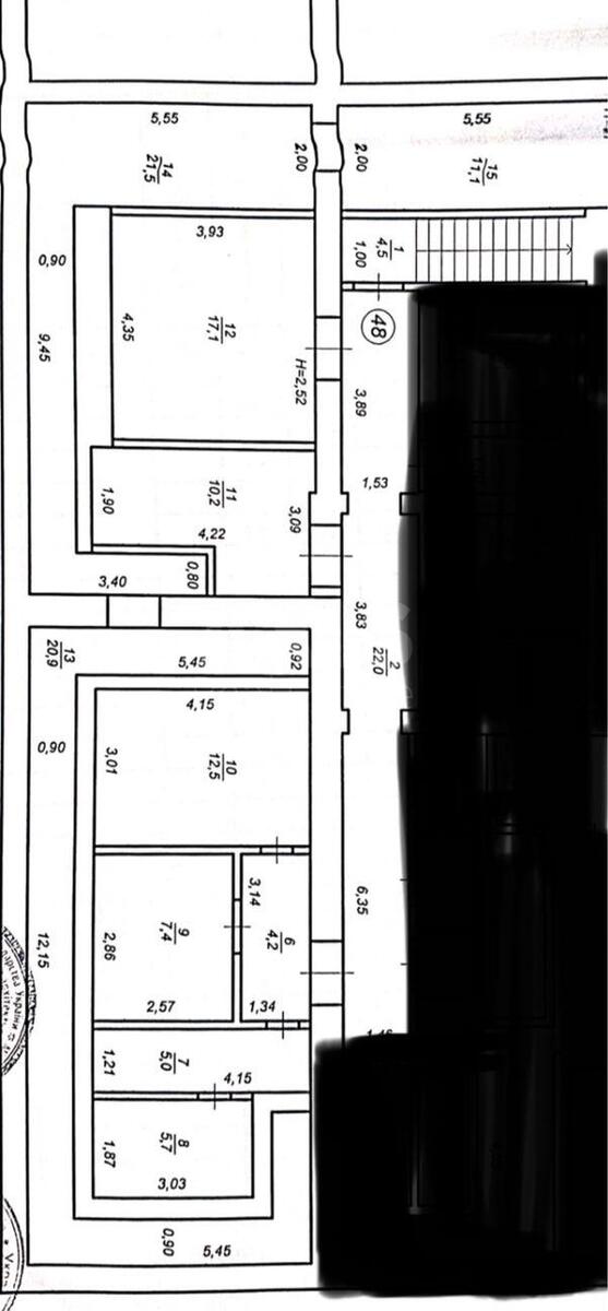 Trade object bul. Shevchenka Tarasa 44, 305m211