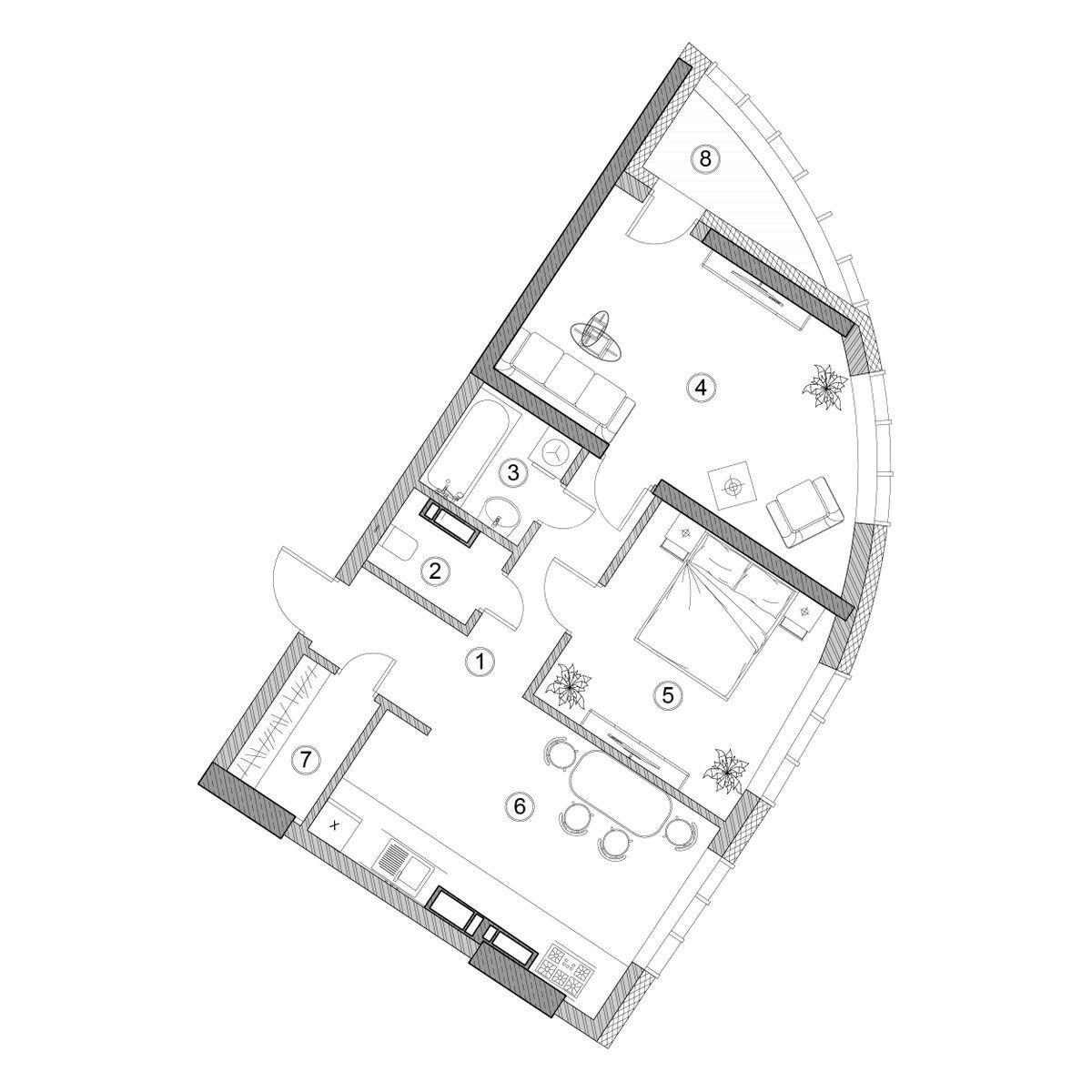 2k apartment bul. Druzhby Narodiv 13А8