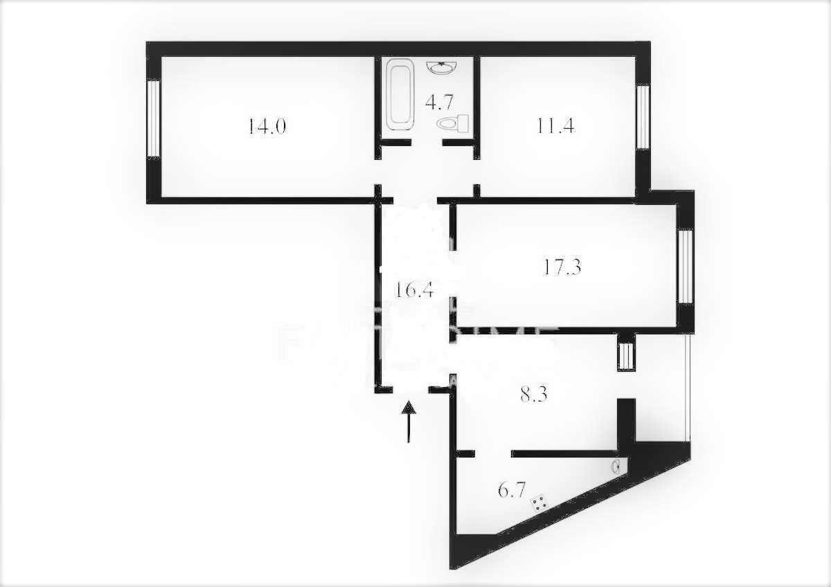 4k apartment vul. Myloslavs'ka 26008614