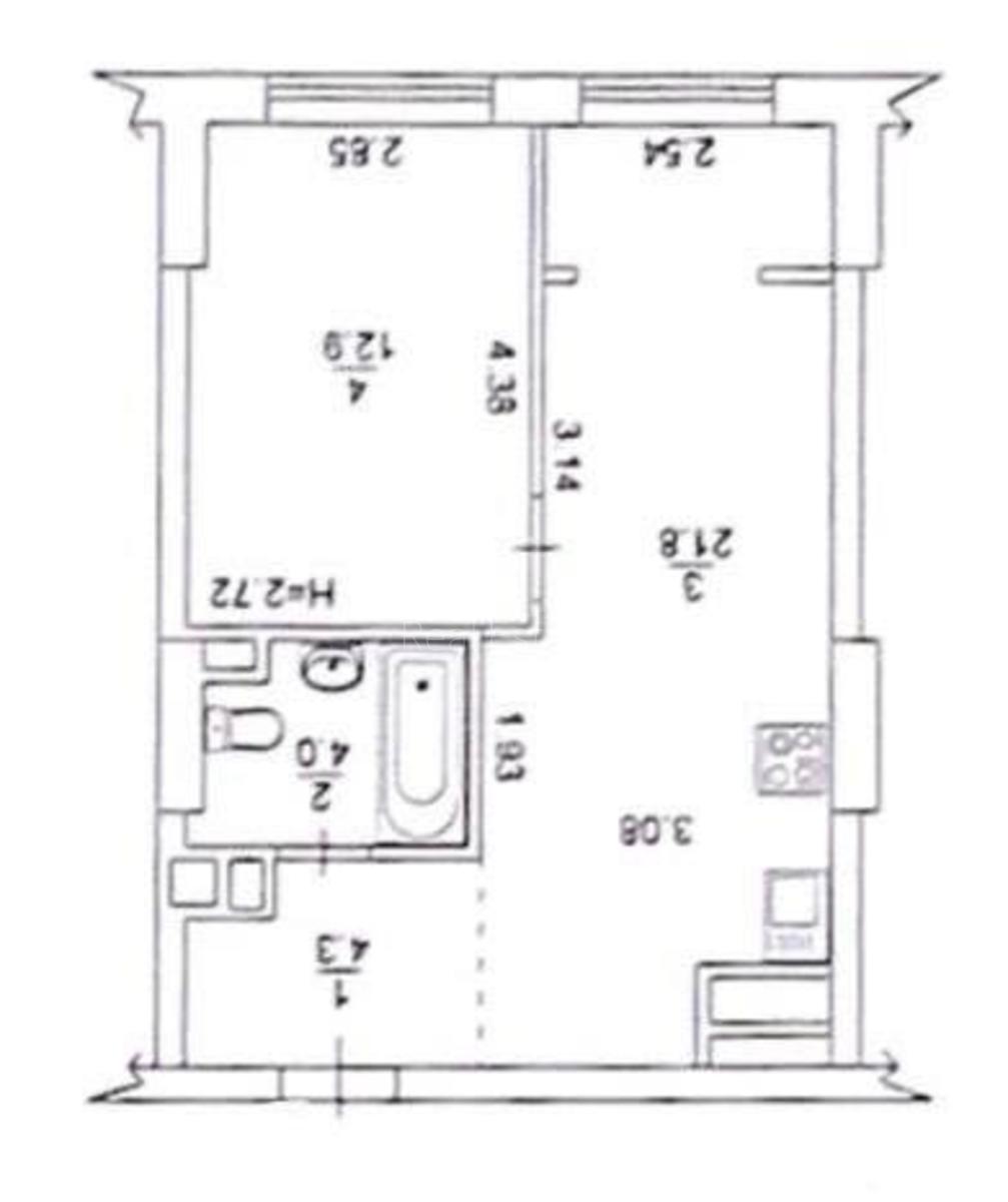 1k apartment vul. Zabolotnogo Akademika 15