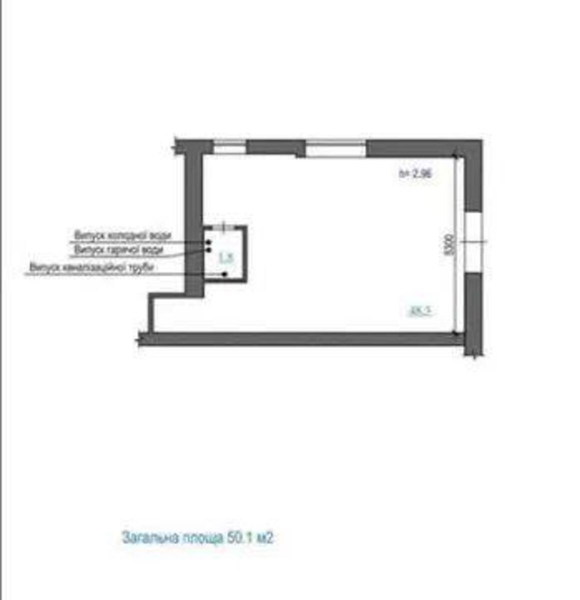 Trade object vul. Kopylenka Oleksandra 3, 50m22