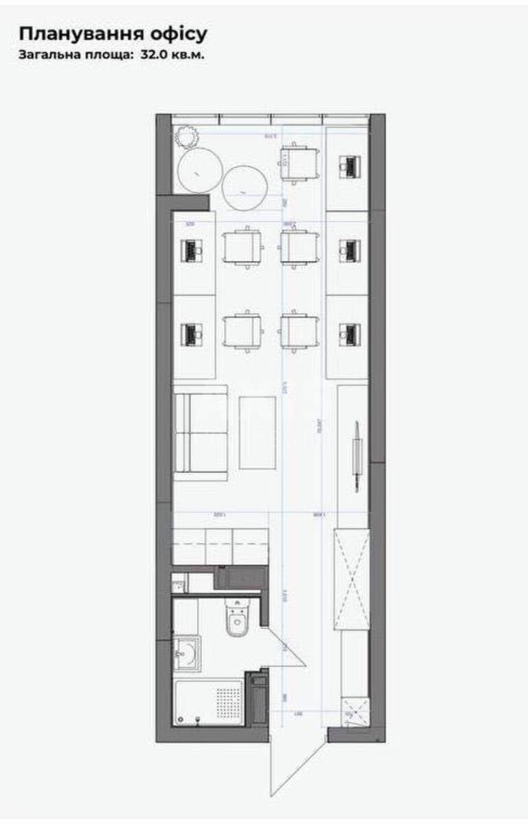 Офис ул. Васильковская 100А, 32м2587906