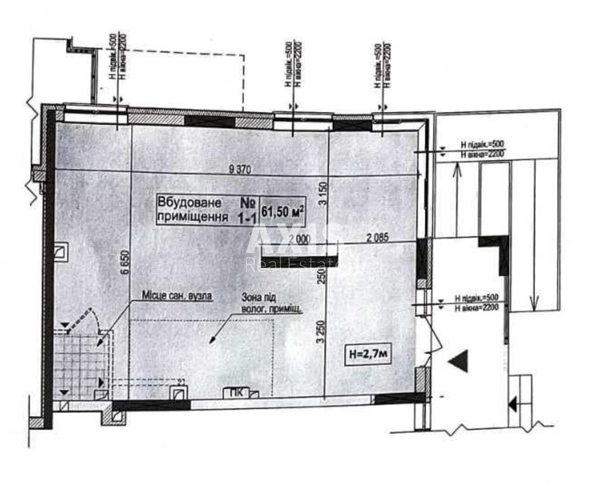 Trade object prov. Pryladnyj 10, 62m2458047