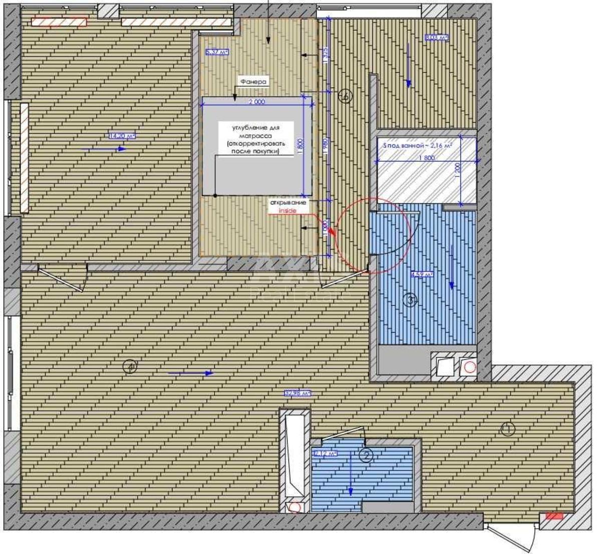 2k apartment nab. Dniprovs'ka 1811