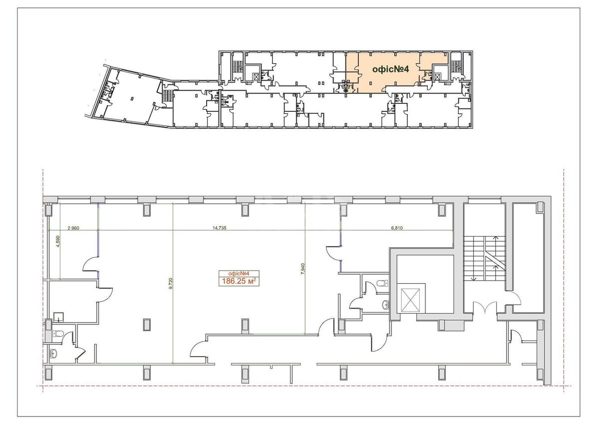 Office vul. Glybochyc'ka 14, 192m2594613