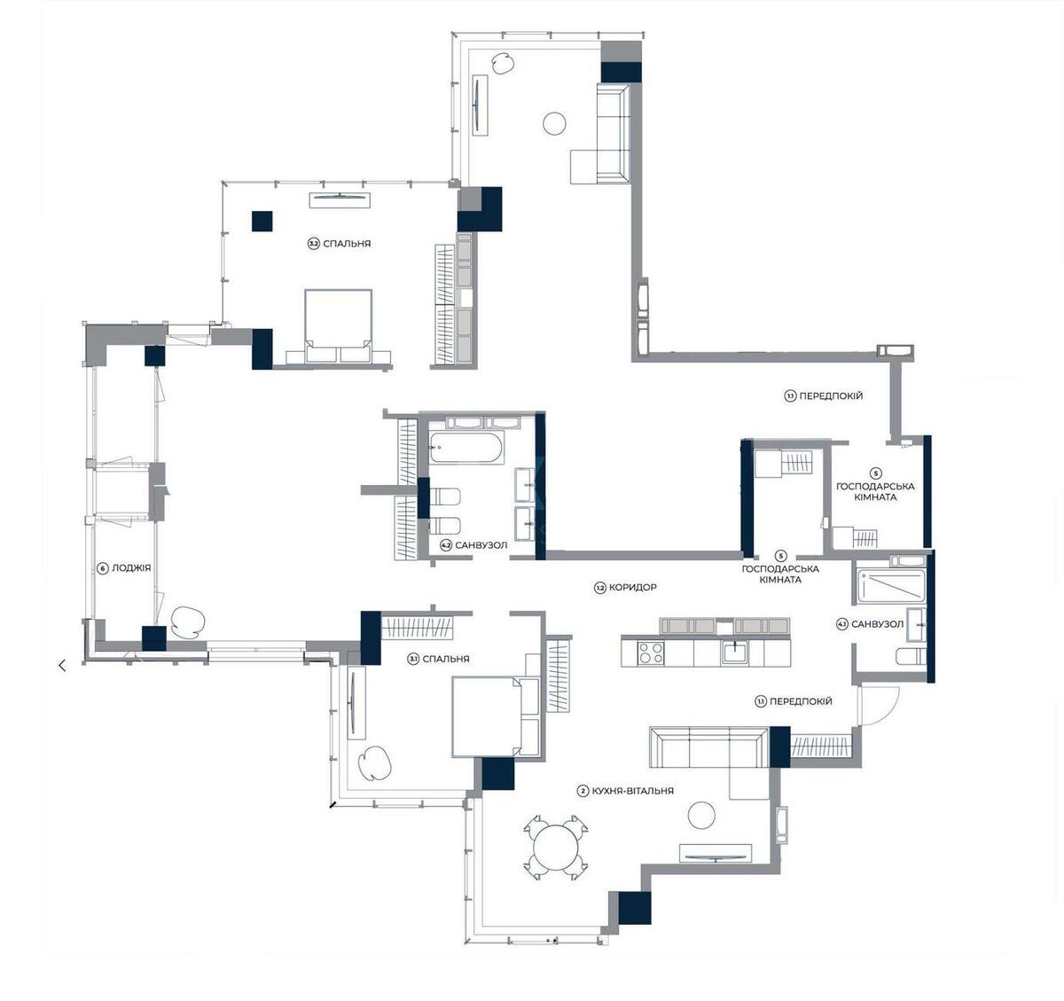 5k apartment vul. Antonovycha 136591700