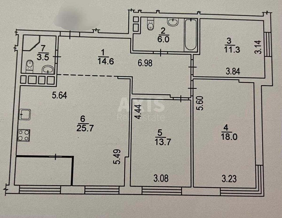 3k apartment vul. Sverstjuka Jevgena 4630744
