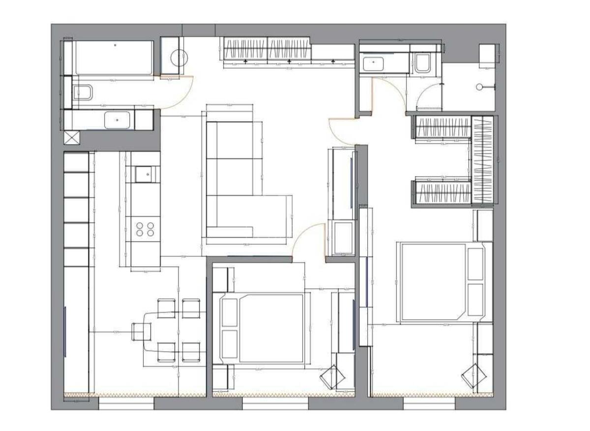 3k apartment vul. Glybochyc'ka 735614816