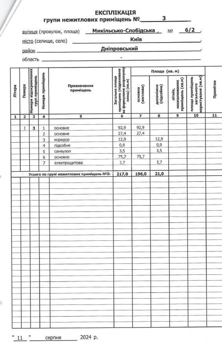 Объект торговли ул. Никольско-Слободская 6/2, 218м22