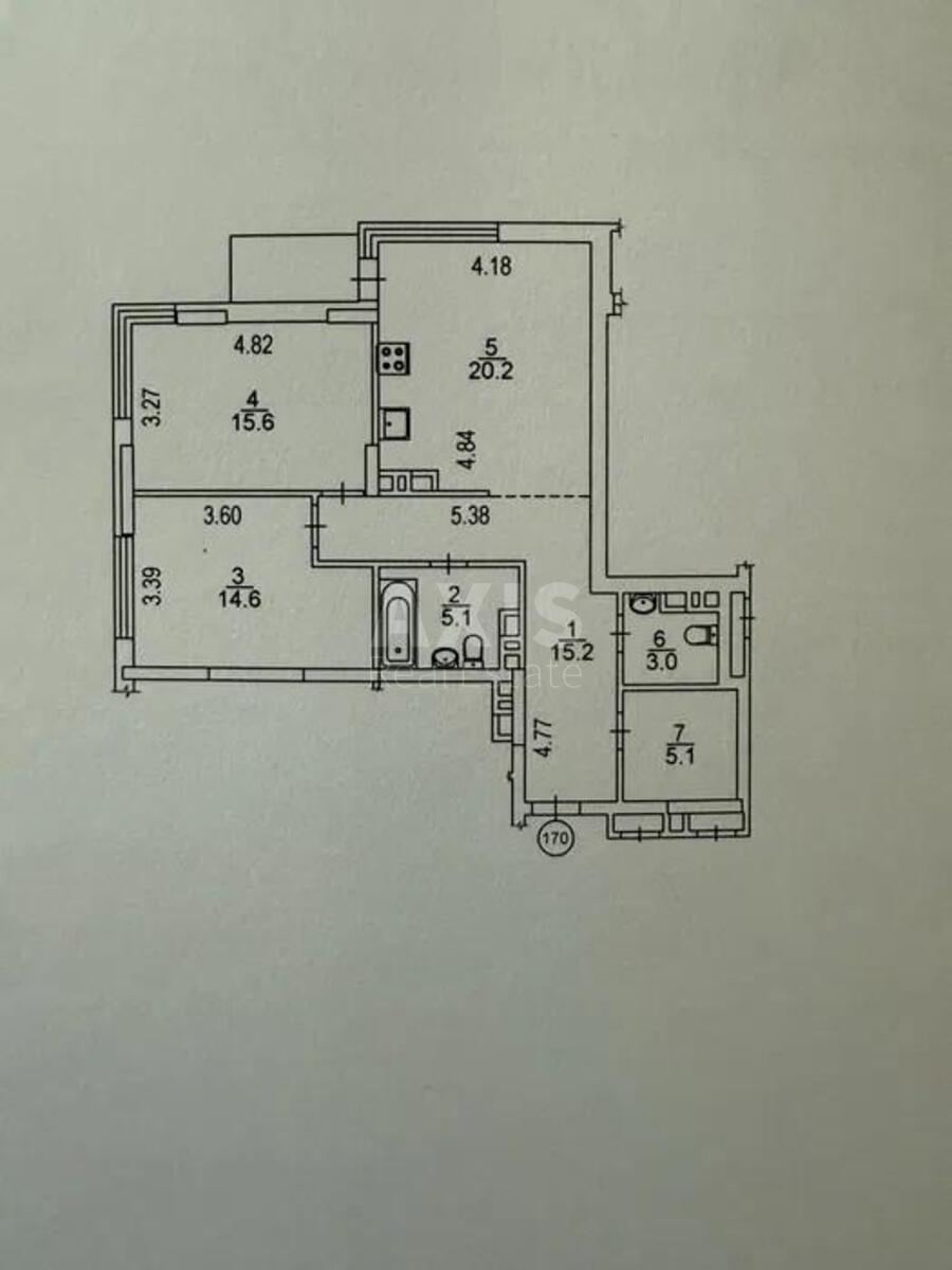 2k apartment vul. Vsevoloda Zmijenka 34/215887811