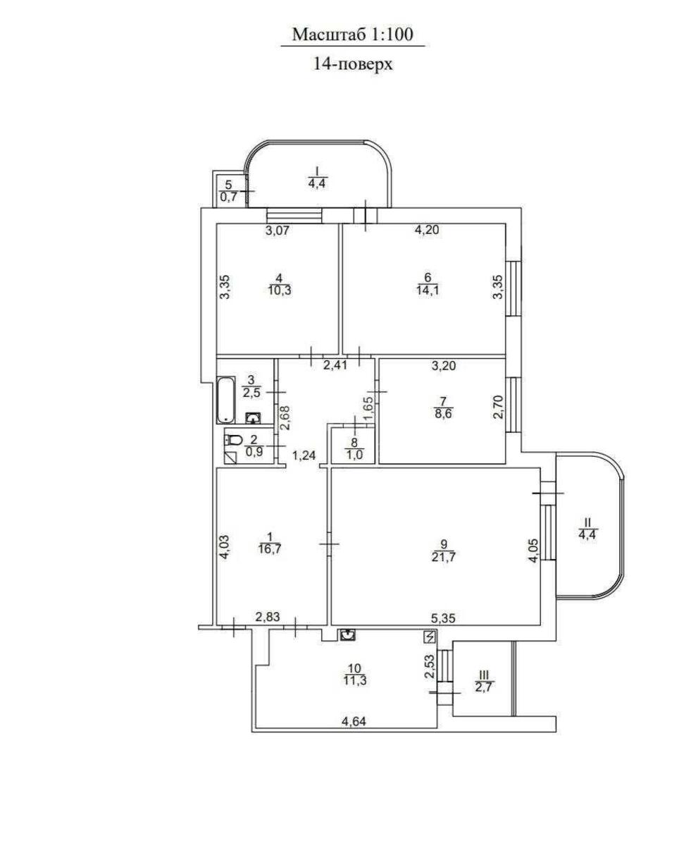4k apartment pr-t Majakovs'kogo Volodymyra 728