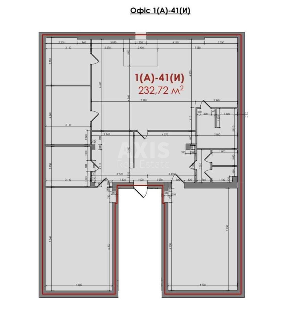 Office vul. Pymonenka Mykoly 13, 260m210