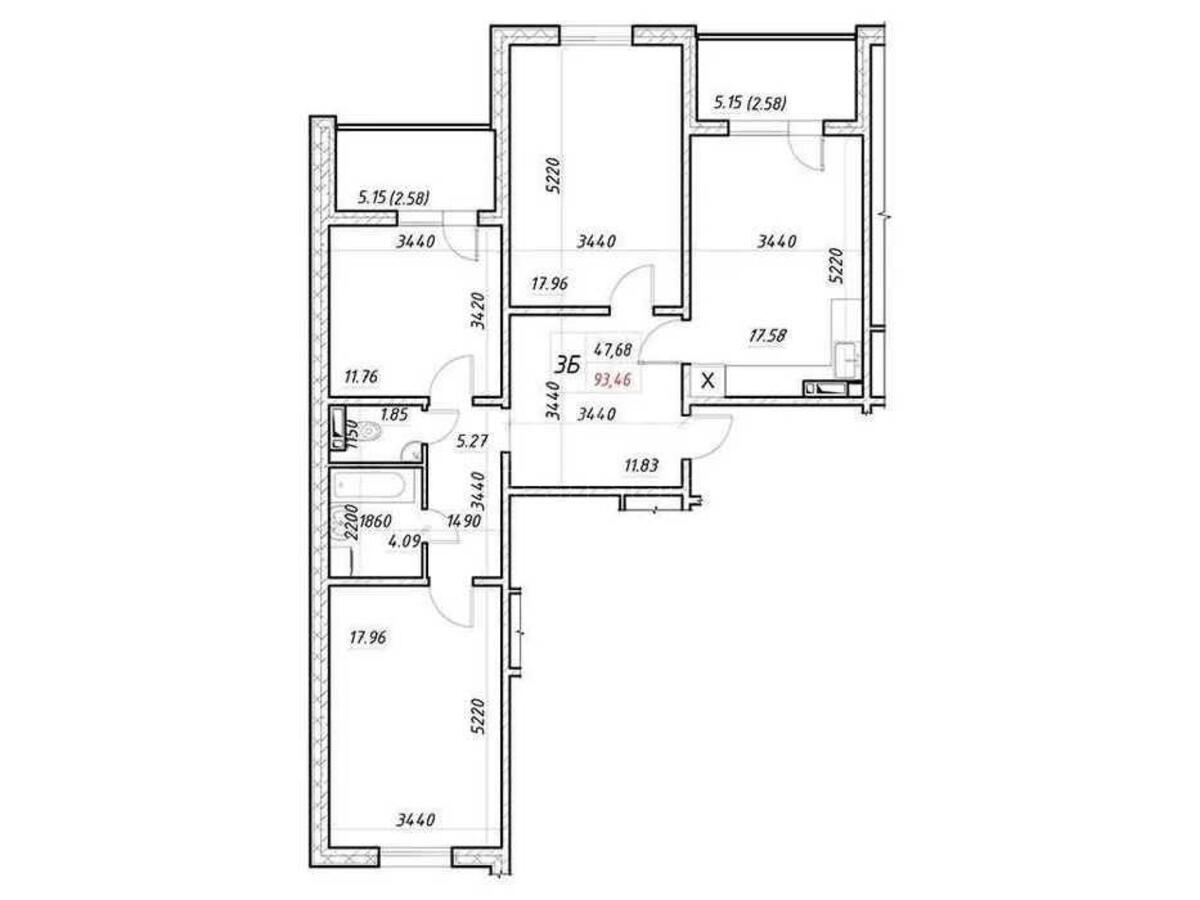 3k apartment vul. Elektrotehnichna 436