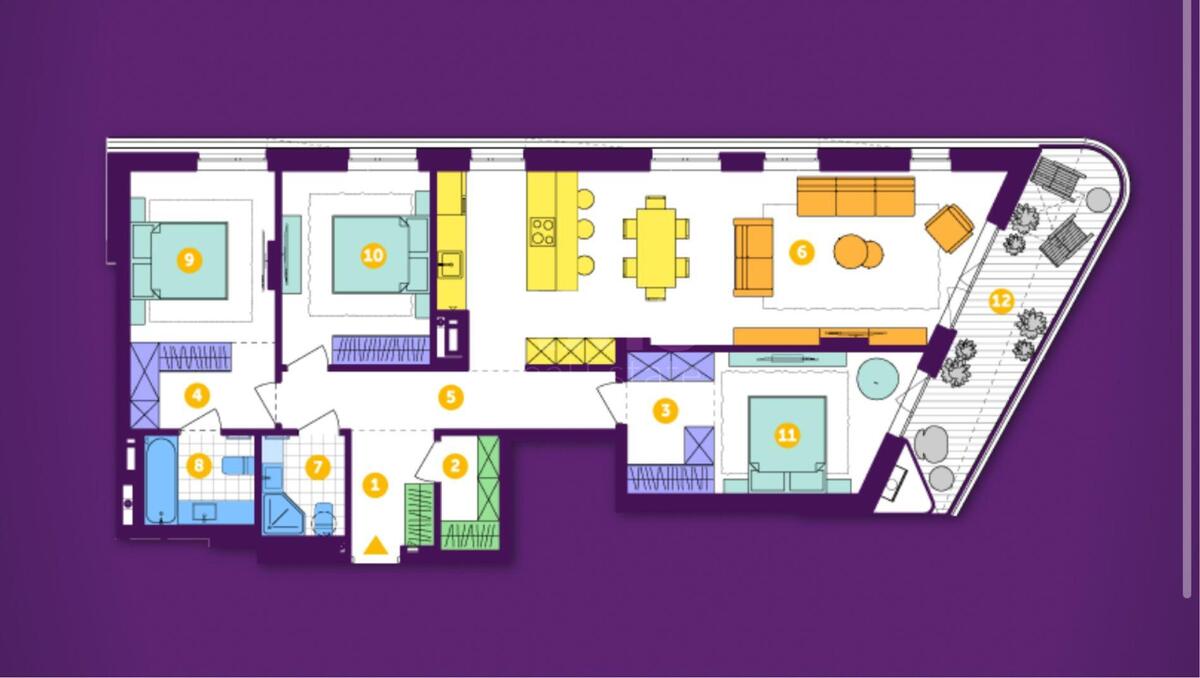 3k apartment bul. Ryl's'kogo Tadeja 16389812