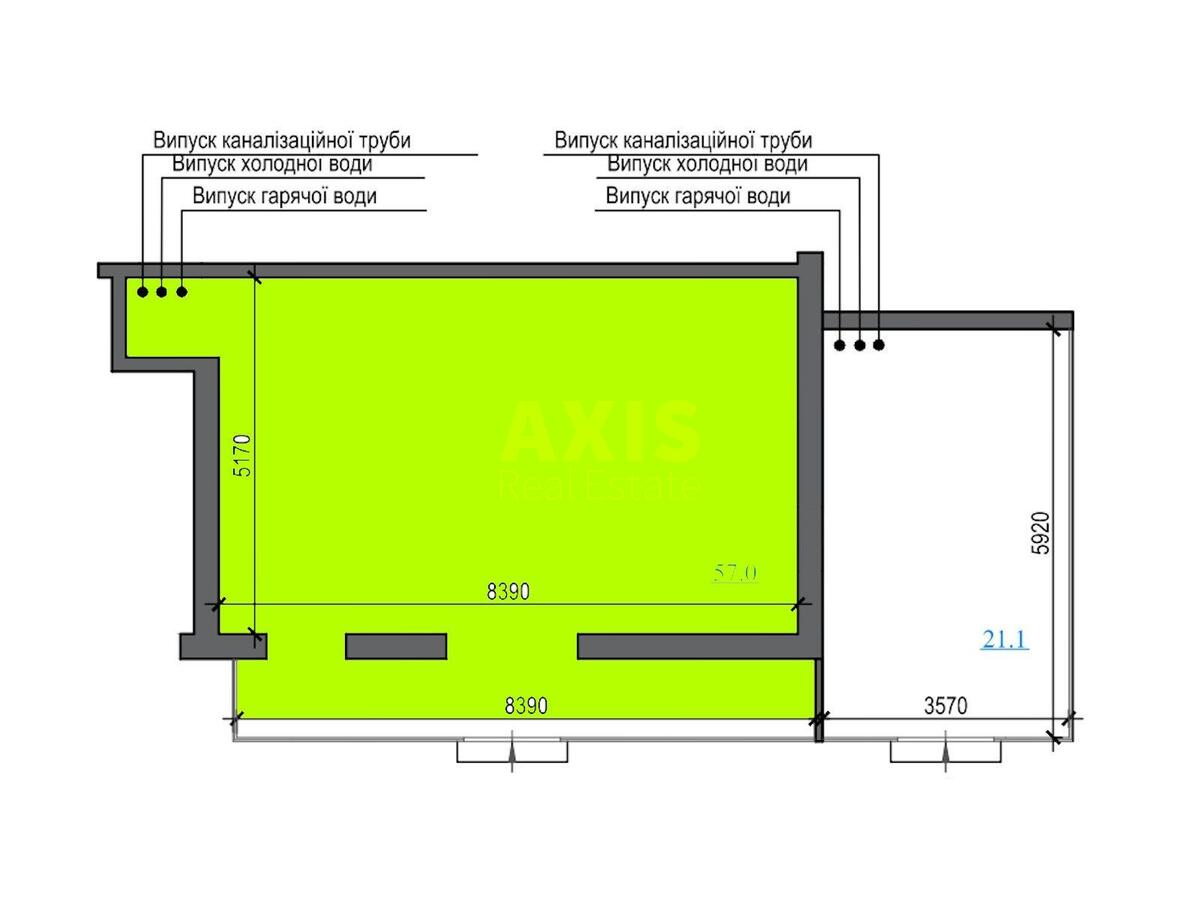 Об'єкт торгівлі вул. Михайла Бойчука 6, 57м2607931