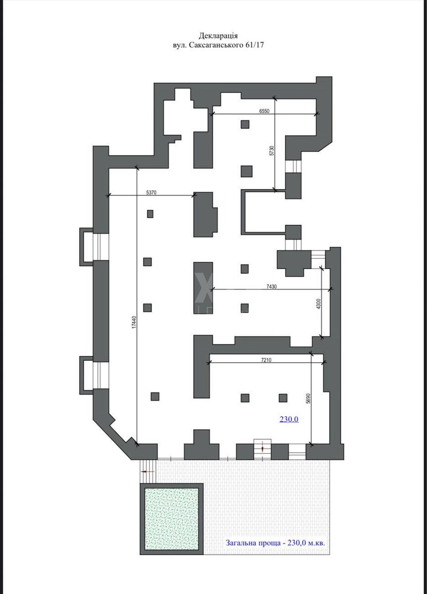 Trade object vul. Saksagans'kogo 61/17, 230m21