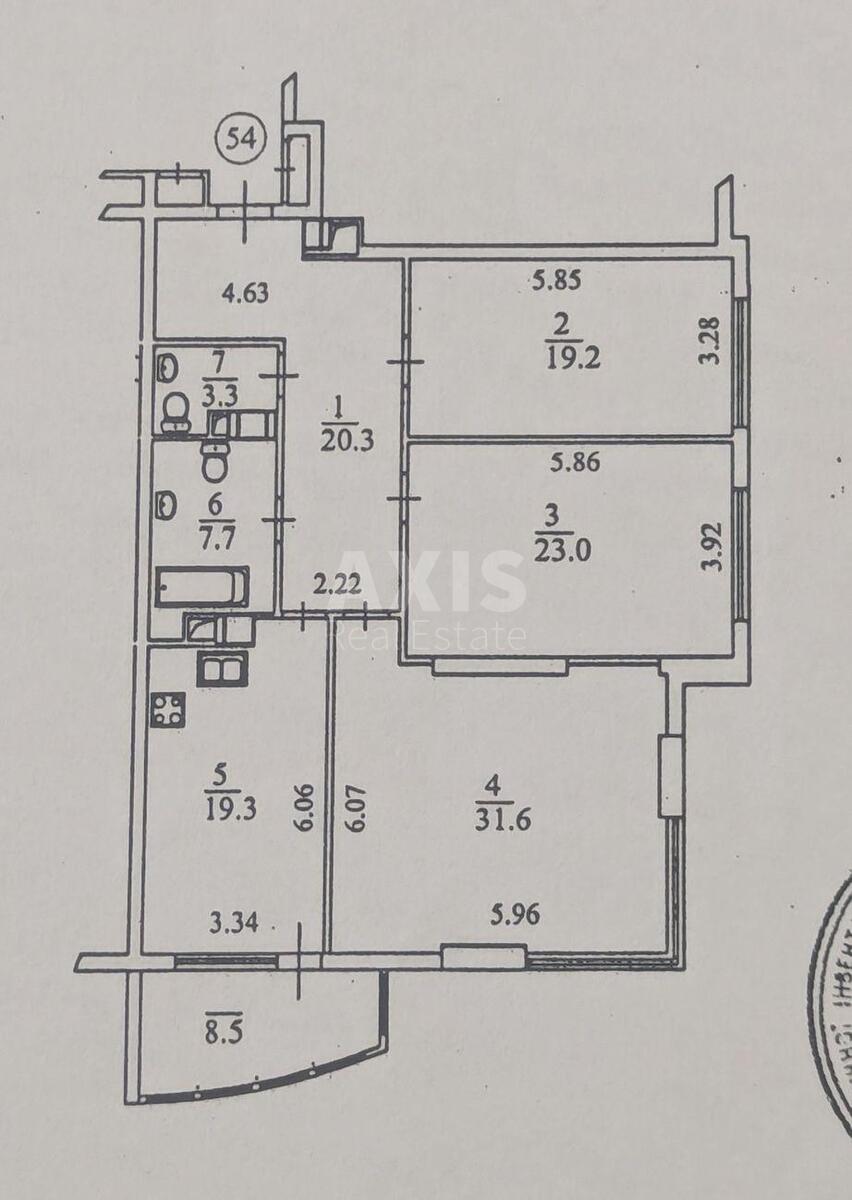 3к квартира пр-т Голосеевский 58А578195