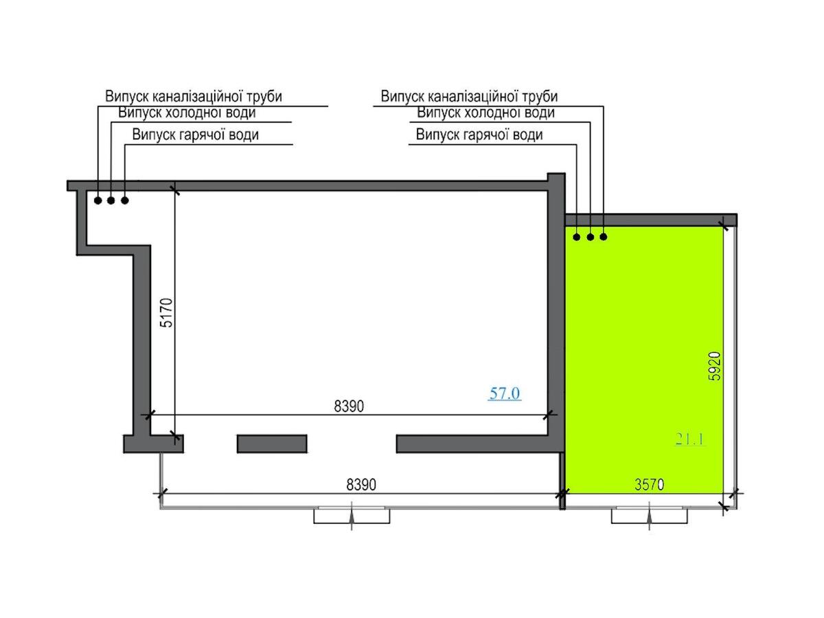 Trade object vul. Mykhayla Boychuka 6А, 21m2607941