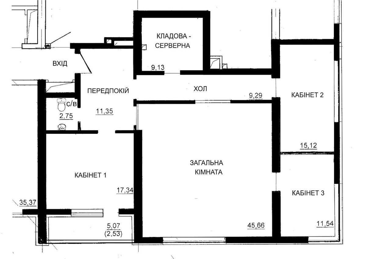 Office vul. Mel'nykova 18Б, 125m2632739