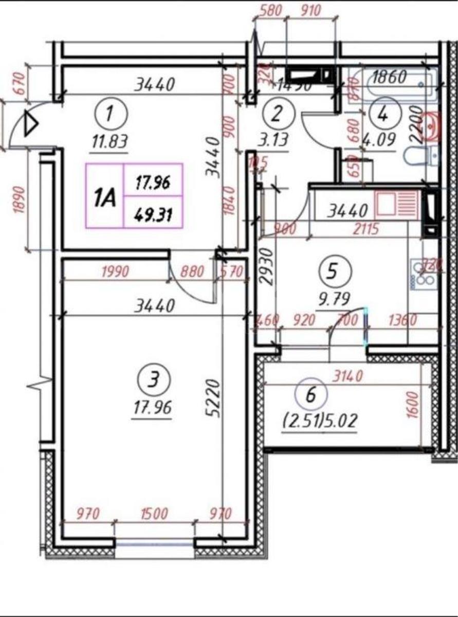 1k apartment vul. Polis'ka 46