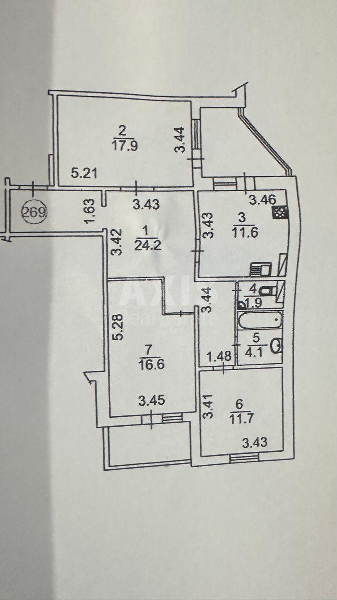 3к квартира ул. Урловская 38А13