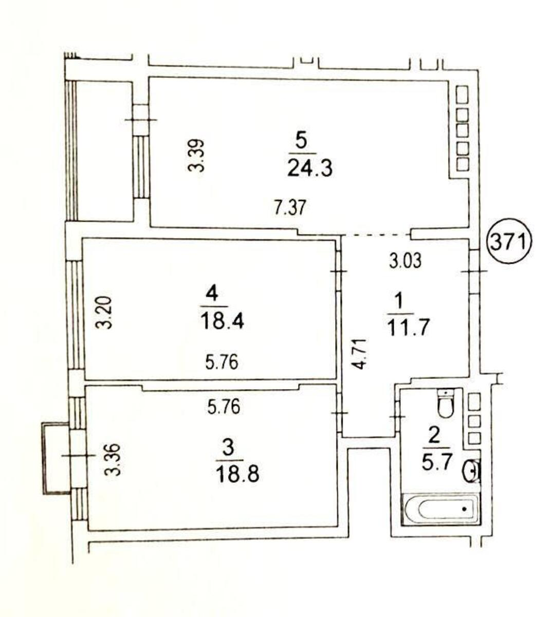 2k apartment pr-t Berestejskij 5Б6112510