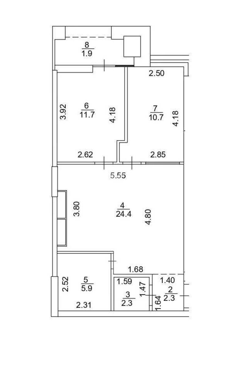 2к квартира пр-т Берестейский 42А603439