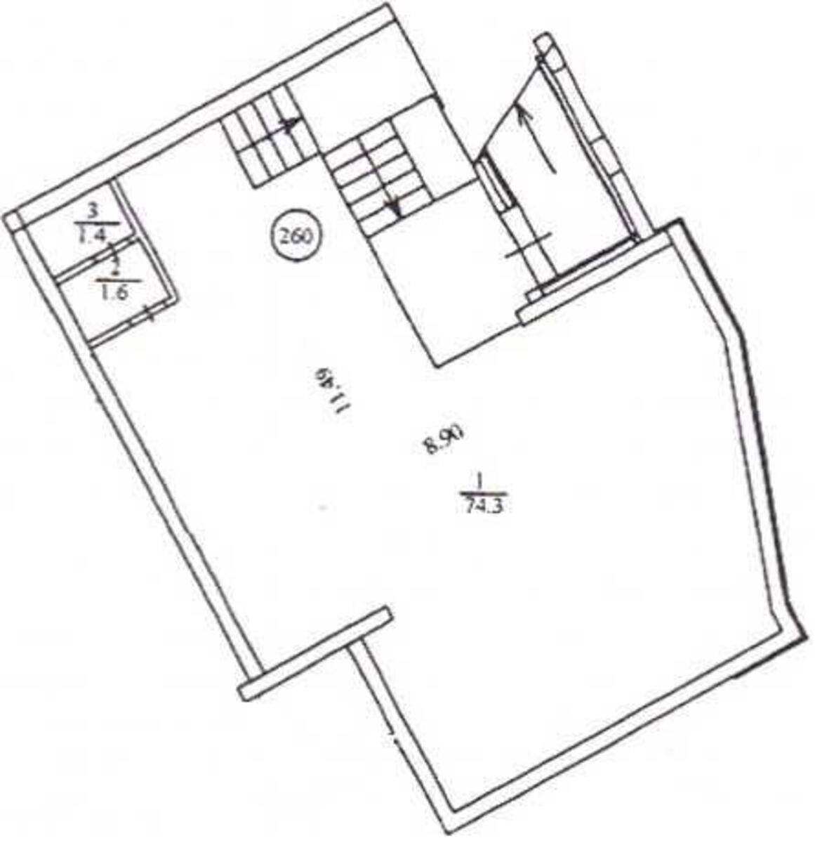 Service object vul. Zarichna 1Б, 77m2598630
