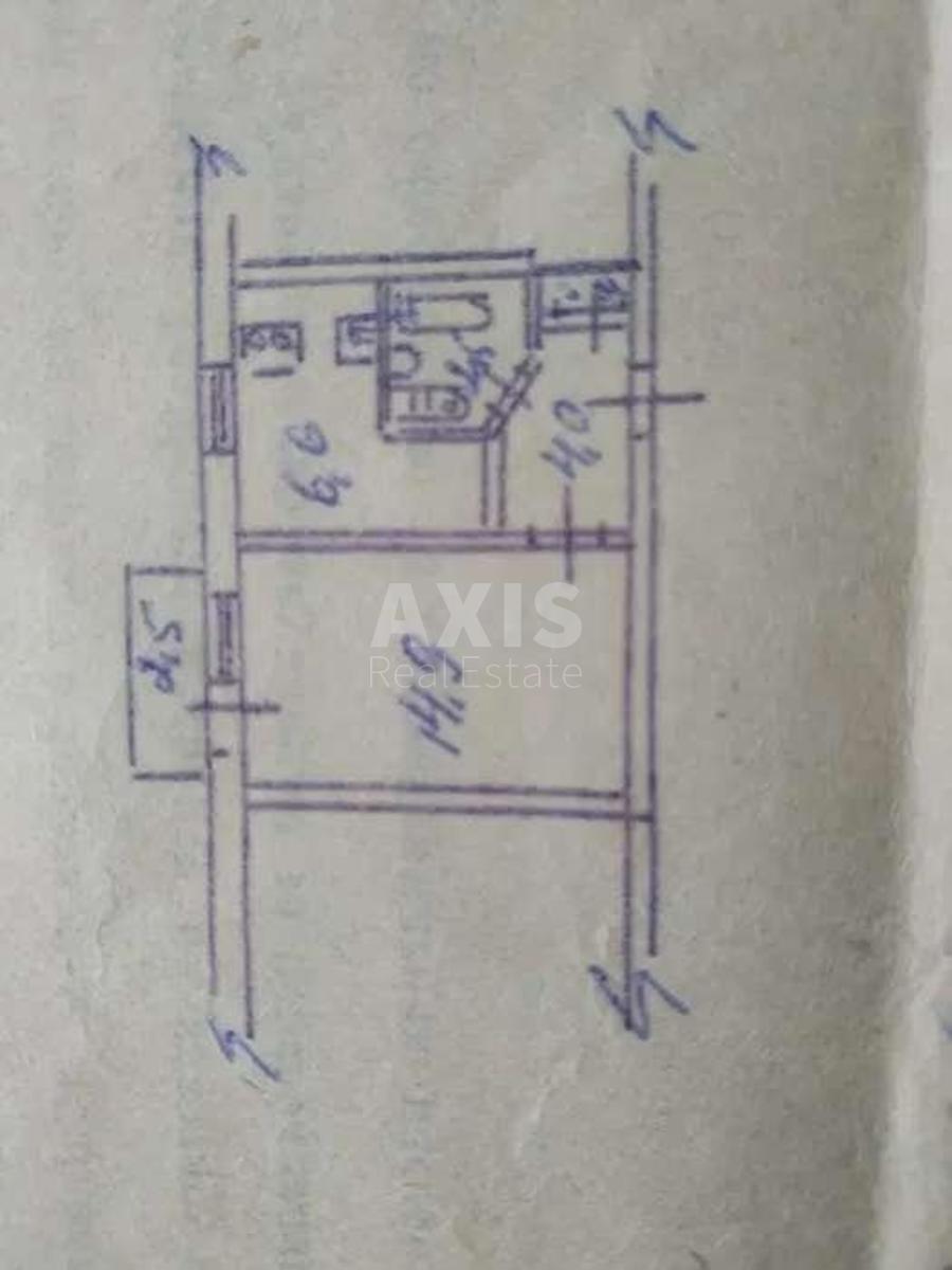 1k apartment vul. Rajduzhna 3Б