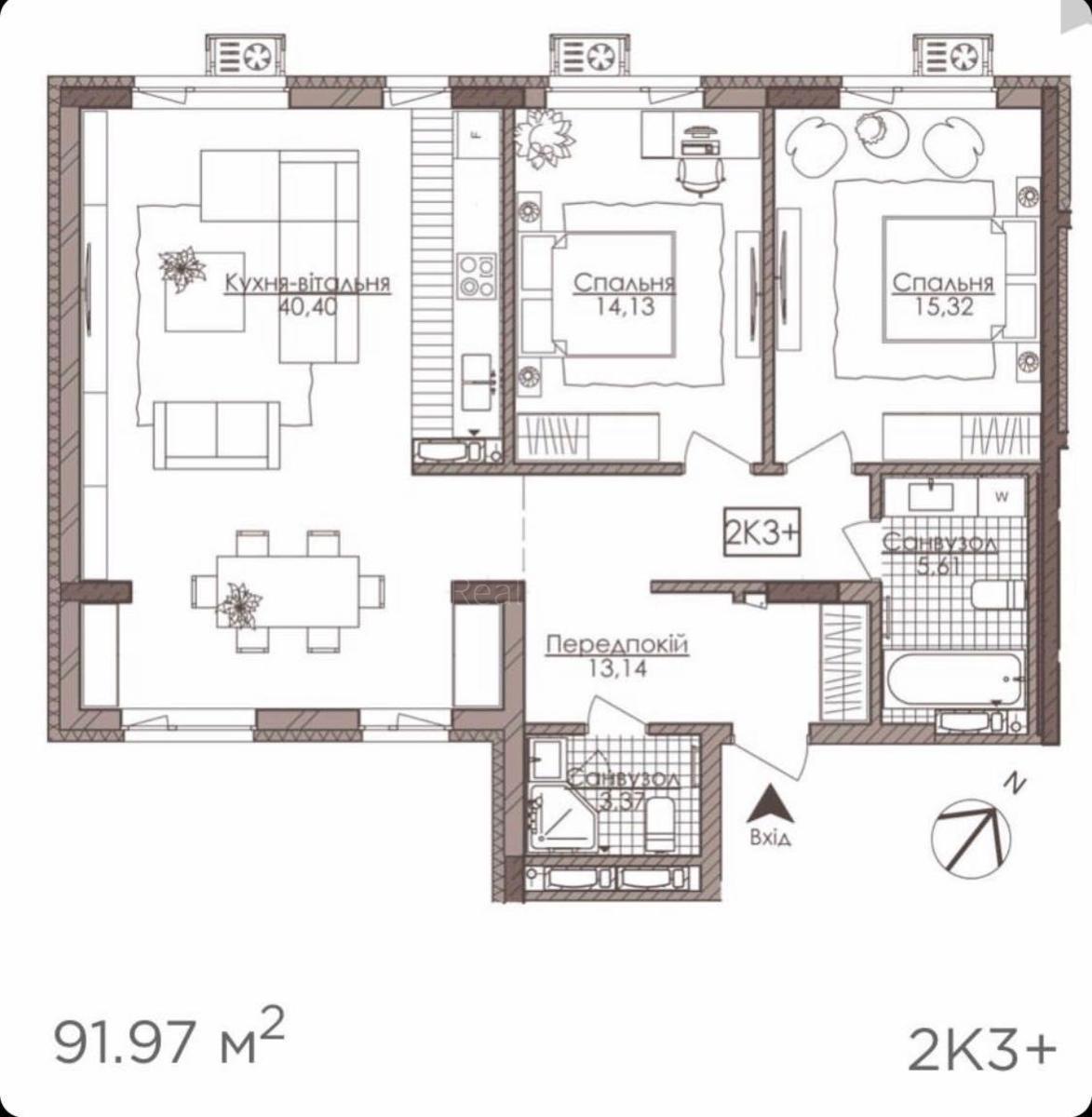 3к квартира ул. Речная 47