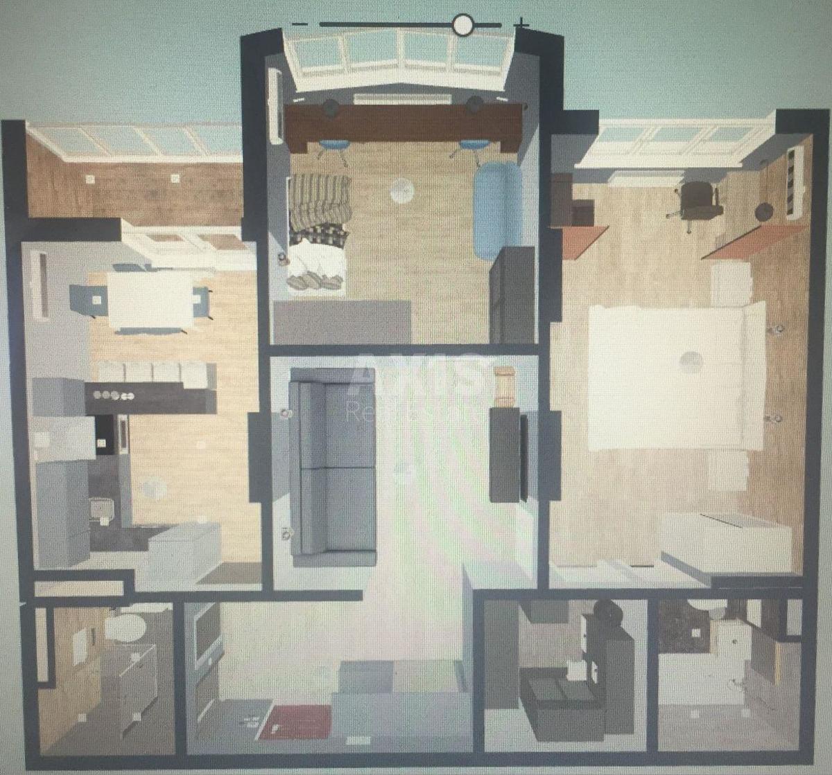 3k apartment vul. Myhajla Maksymovycha 3Г9