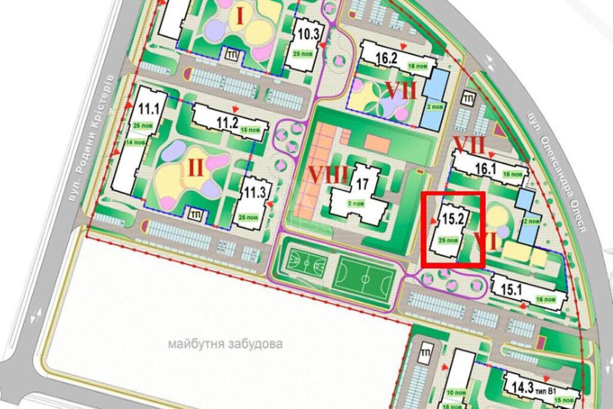 1k apartment vul. Rodyny Kristeriv 202