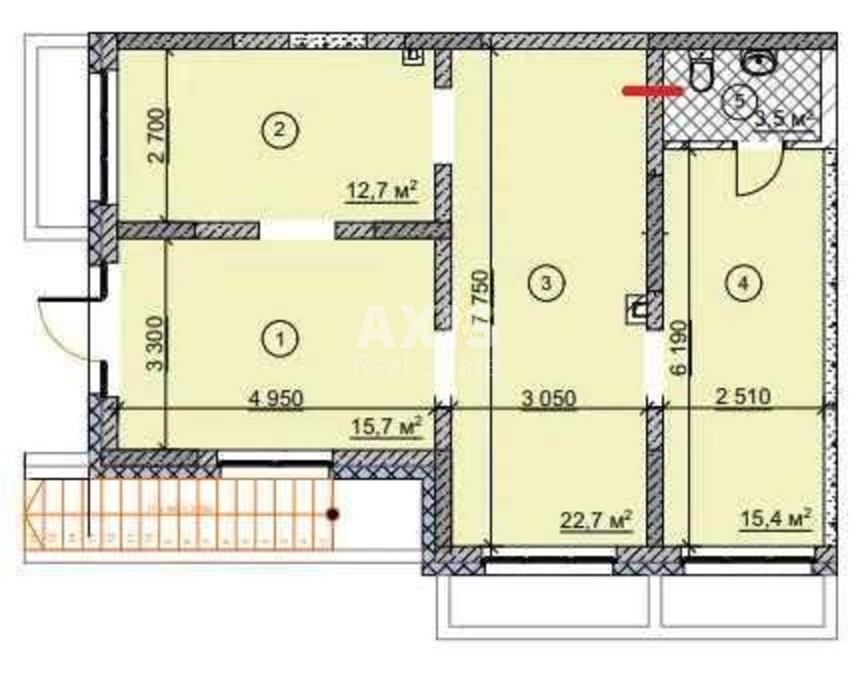Service object prov. Lysogirs'kyj 20, 70m2339247