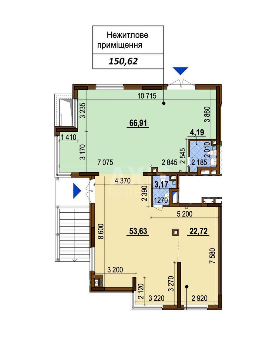 Trade object vul. Vsevoloda Zmijenka 34/21, 150m27