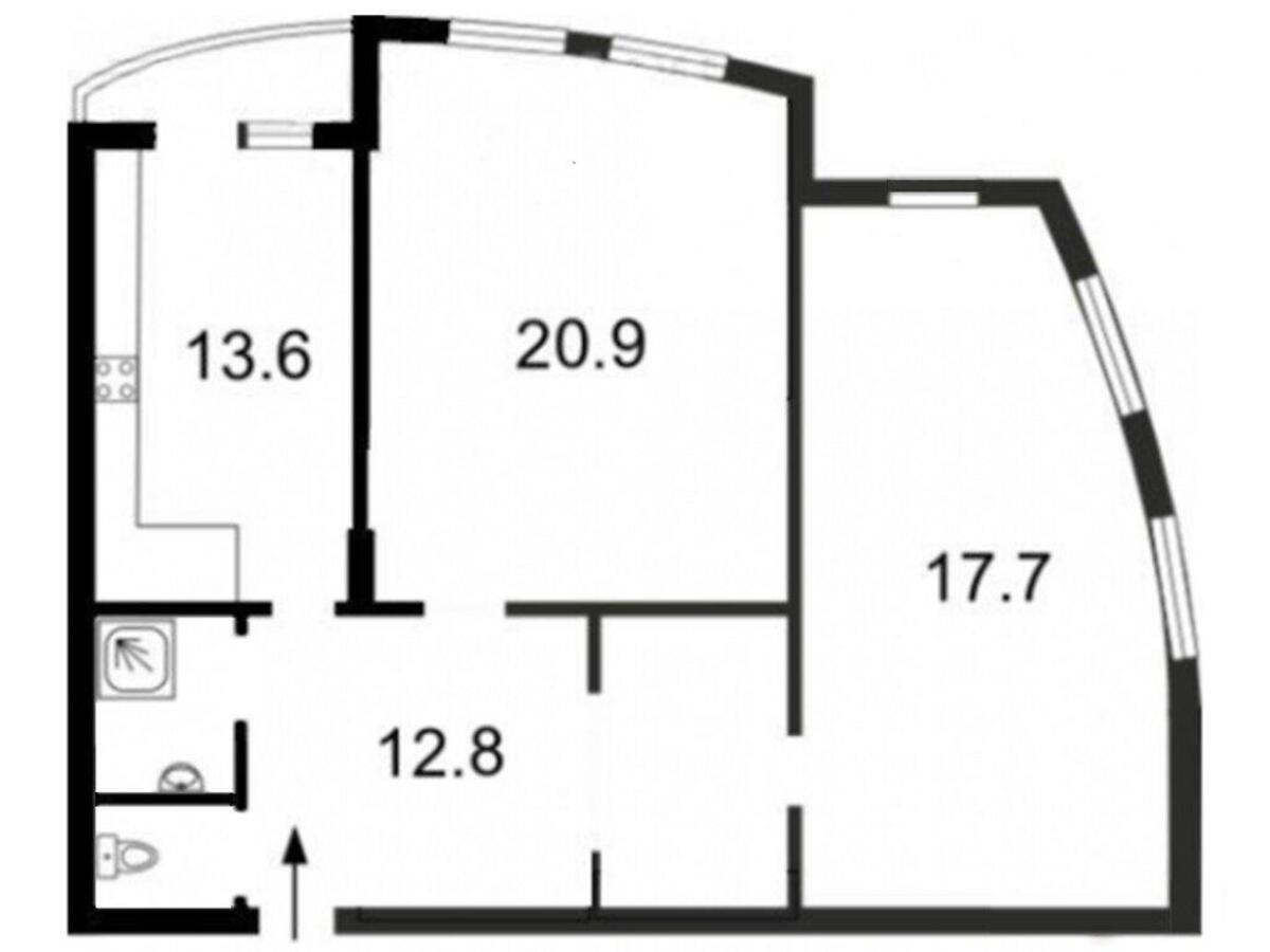 2k apartment vul. Zabily Viktora 55902813
