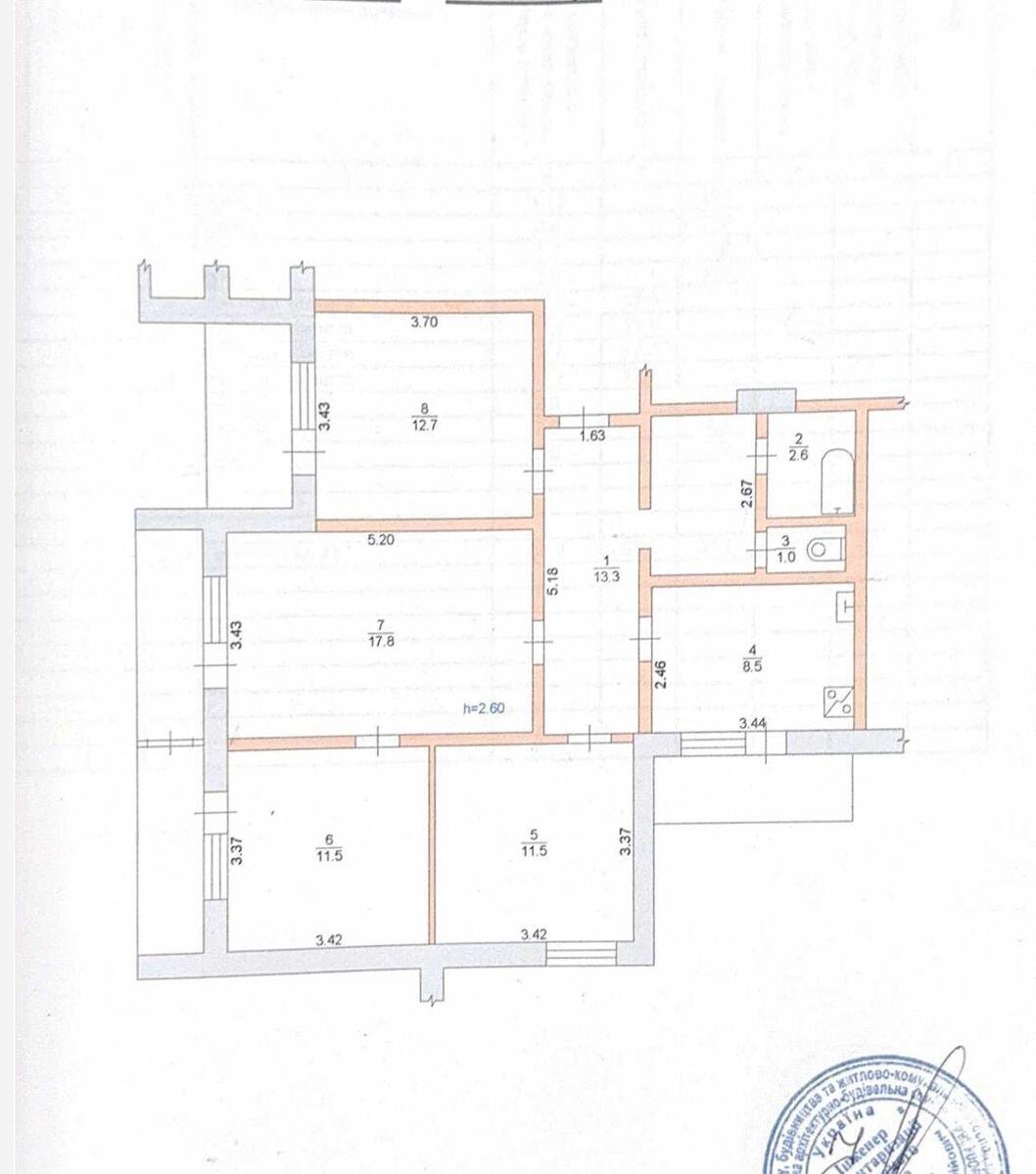 4k apartment vul. Zakrevs'kogo Mykoly 2310