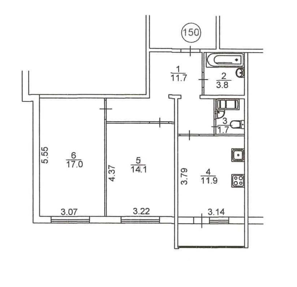 2k apartment vul. Revuc'kogo 487