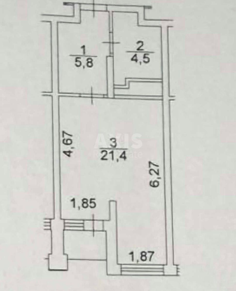 1k apartment vul. Rybalka Marshala 5Б9
